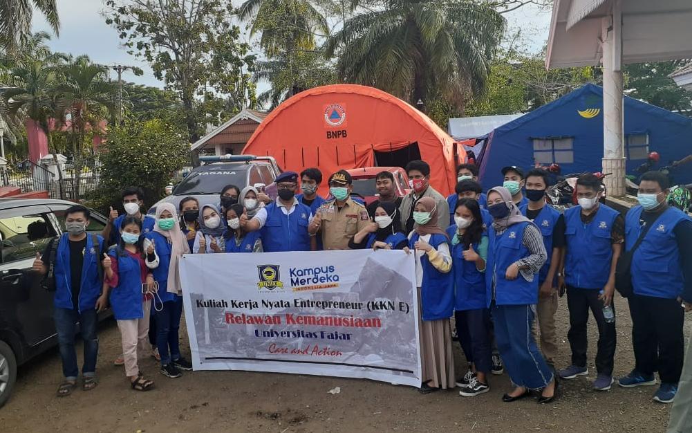 Jadi Relawan Kemanusiaan, Mahasiswa Unifa Melaksanakan KKN di Lokasi Gempa Sulbar
