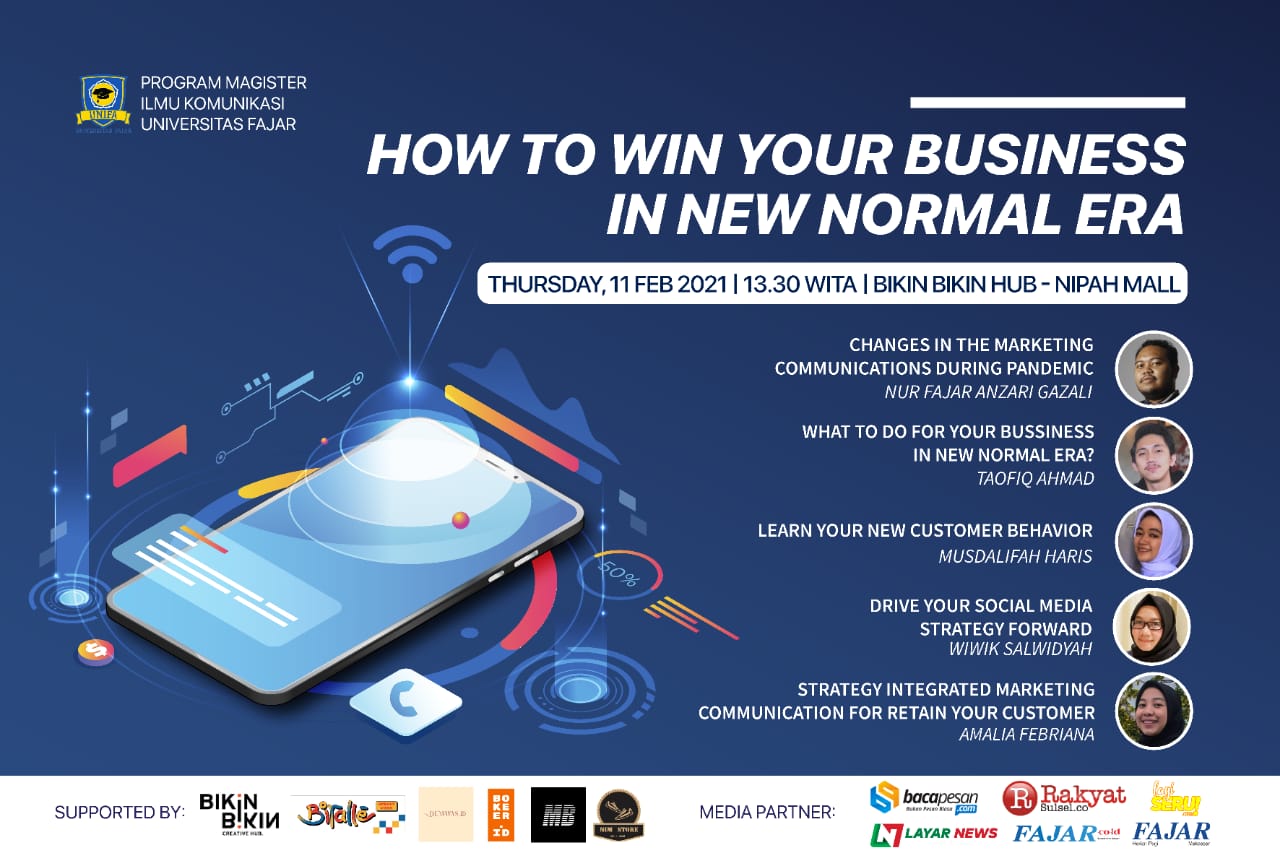 Hadapi New Normal, Pascasarjana Komunikasi Unifa Gagas Seminar untuk UMKM