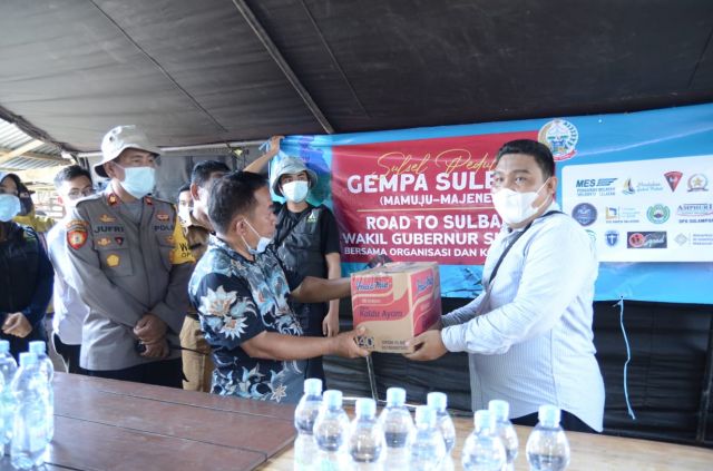 Mahasiswa KKNE Unifa Bantu Korban Gempa Sulbar