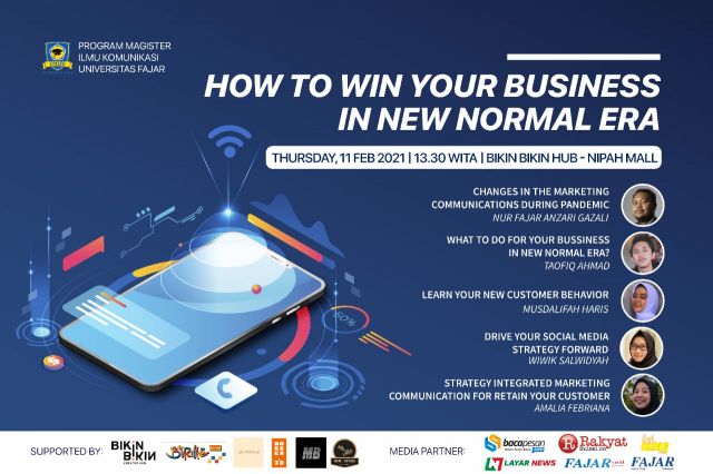 Hadapi New Normal, Pascasarjana Komunikasi Unifa Gagas Seminar untuk UMKM