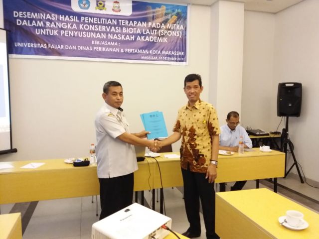 Tim Peneliti Unifa Kerjasama Dinas Perikanan dan Pertanian Kota Makassar adakan Deseminasi Hasil Penelitian
