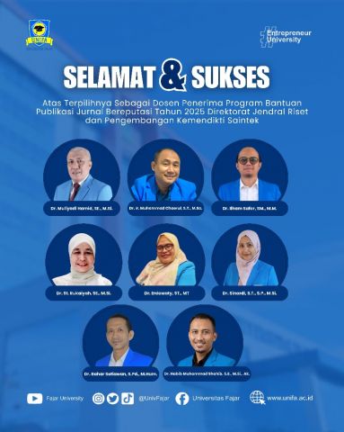 UNIFA Raih Prestasi Publikasi Nasional, Dosen Terima Bantuan Publikasi Jurnal Bereputasi 2025