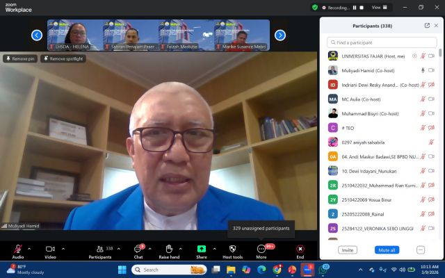 Rektor UNIFA Kukuhkan 320 Mahasiswa Baru Jalur Reguler dan RPL S1 dan S2 Semester Genap 2025/2026