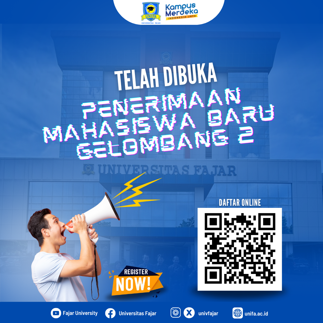  Pendaftaran Mahasiswa Baru Unifa Gelombang Kedua Telah Dibuka