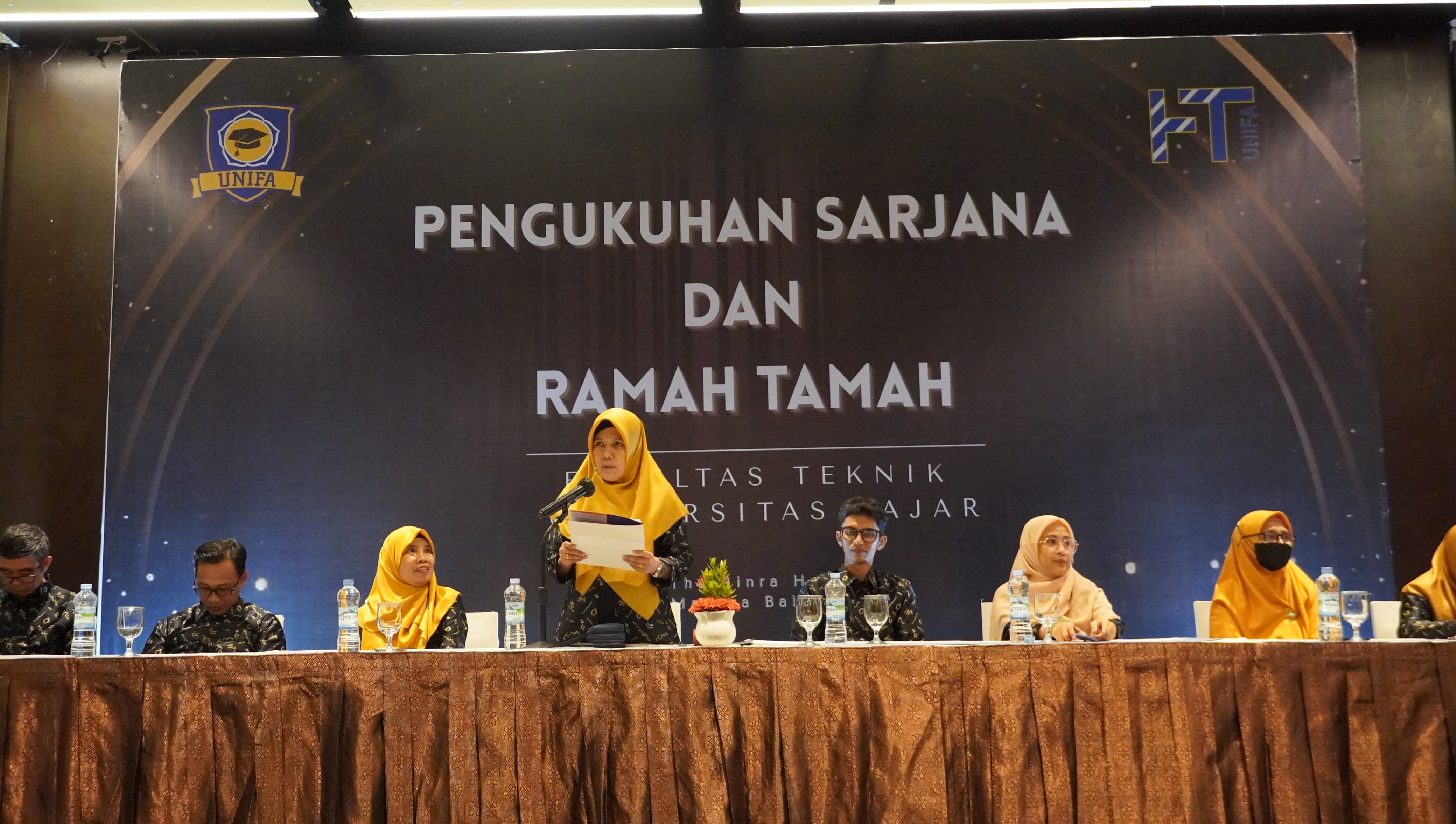 Malam Ramah Tamah Fakultas Teknik UNIFA, 83 Lulusan Ikuti Prosesi Yudisium