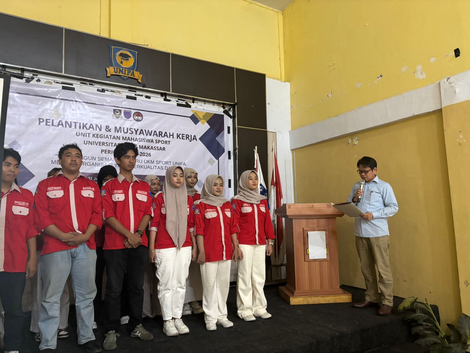 Pelantikan UKM Sport Universitas Fajar 2025–2026: Bangun Semangat Baru Menuju Organisasi yang Solid